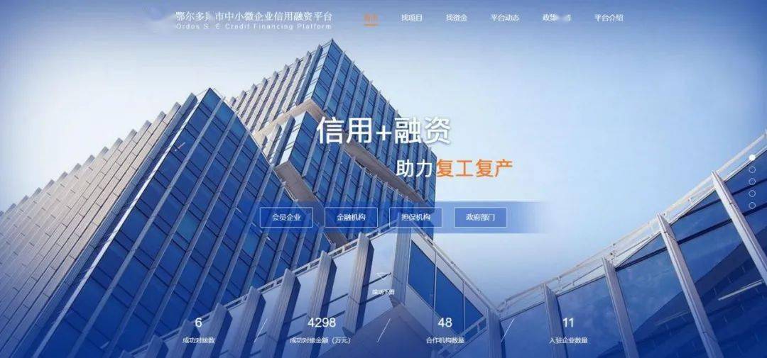 鄂爾多斯市中小微企業信用融資平臺,給你加油助力,趕緊注冊.