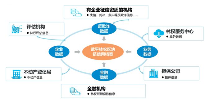 通過在武平縣試點建設"武平縣林業金融區塊鏈融資服務平臺".